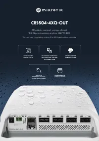 Mikrotik Cloud Router Switch (CRS504-4XQ-OUT)