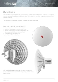 Mikrotik DynaDish 5 ac (RBDynaDishG-5HacD)