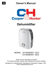 Cooper&Hunter CH-D005WD1-12LD