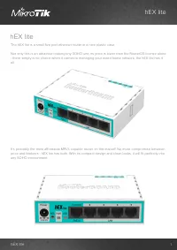 Mikrotik hEX lite 5xFE (RB750r2)