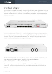 Mikrotik Cloud Core Router 1036-8G-2S