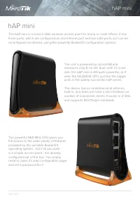 Mikrotik hAP mini (RB931-2ND)