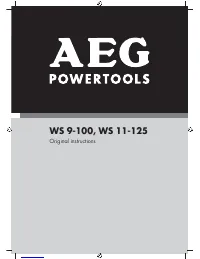 AEG WS 11 125