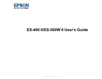 Epson ES 500W II
