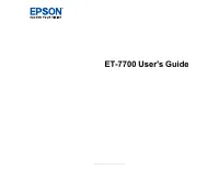 Epson ET 7700