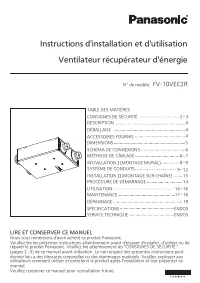 Panasonic FV 10VEC2R