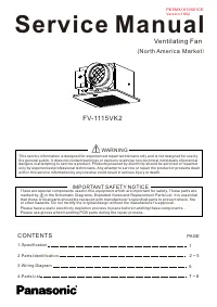 Panasonic FV 1115VK2