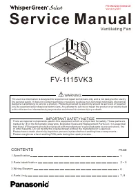Panasonic FV-1115VK3