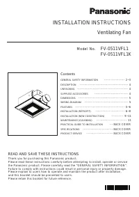 Panasonic FV 0511VFL1