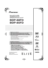 Pioneer BDP 85FD