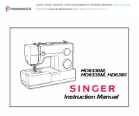 Singer HD6335M