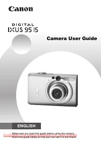 Canon Digital IXUS 95 IS 