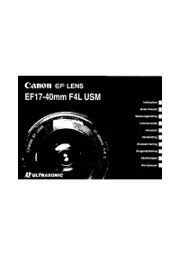 Canon EF17-40 