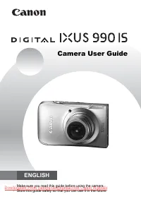 Canon IXUS 990 IS 