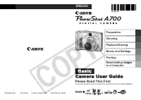 Canon POWERSHOT A700 