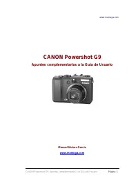 Canon PowerShot G9 