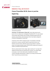 Canon PowerShot S5 IS 