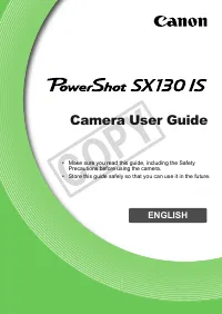 Canon PowerShot SX130 IS 