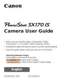 Canon PowerShot SX170 IS 