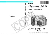 Canon Powershot S2 IS 