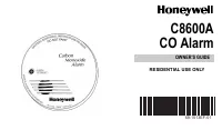 Honeywell C8600A 