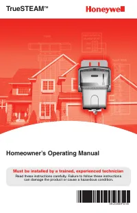 Honeywell Dehumidifier 69-2035EFS-05 