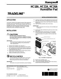 Honeywell TRADELINE HC22A 
