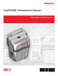 Honeywell TRUESTEAM 69-2286EFS-03 