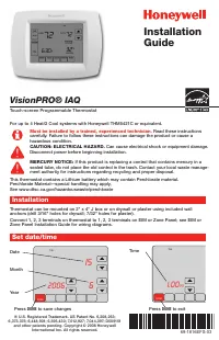 Honeywell Thermostat IAQ 