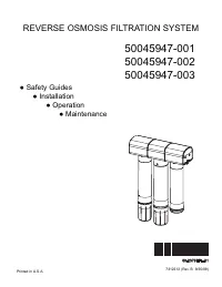 Honeywell Water Dispenser 50045947-001 