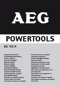 AEG BE 705 R 