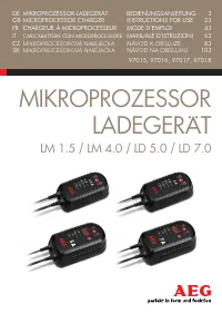 AEG CHARGING UNIT LM 1.5 