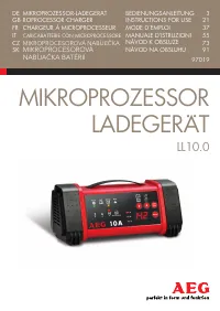 AEG Micro-Processor Charging Unit LW 60.0 