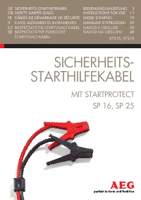 AEG Safety Jumper Leads SP 25 