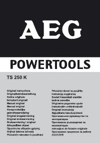 AEG TS 250 K 