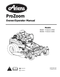 Ariens 992808-ProZoom 3166S 