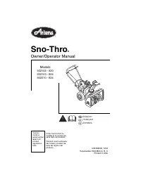 Ariens SNO-THRO 932103 - 624 