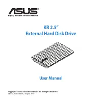 Asus KR External HDD 