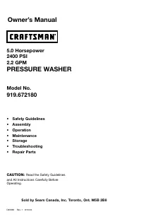 Craftsman 919.672180 