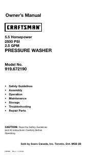 Craftsman 919.672190 