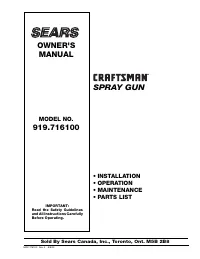Craftsman 919.716100 