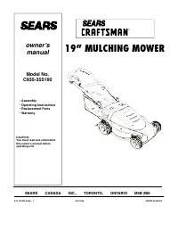 Craftsman C935-355190 