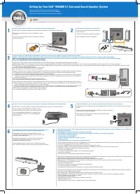 Dell WL6000 100W 5.1 Surround Speaker System with 5.8 G 