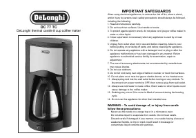 DeLonghi DC77TC 