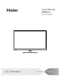 Haier Flat Panel Television LED Television 