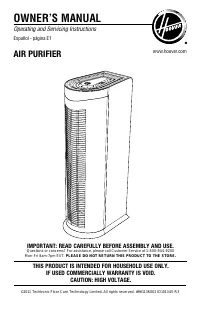 Hoover Air Purifier 
