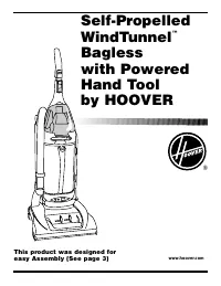 Hoover Self-Propelled WindTunnel Bagless with Powered Han 