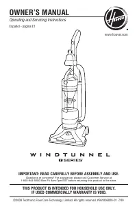 Hoover Windtunnel UH70120 
