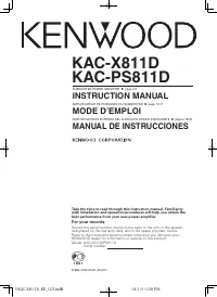 Kenwood eXcelon KAC-X811D 