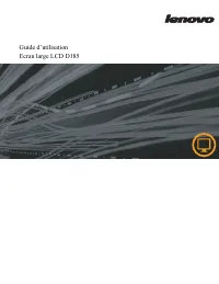 Lenovo D185 Wide LCD Monitor 